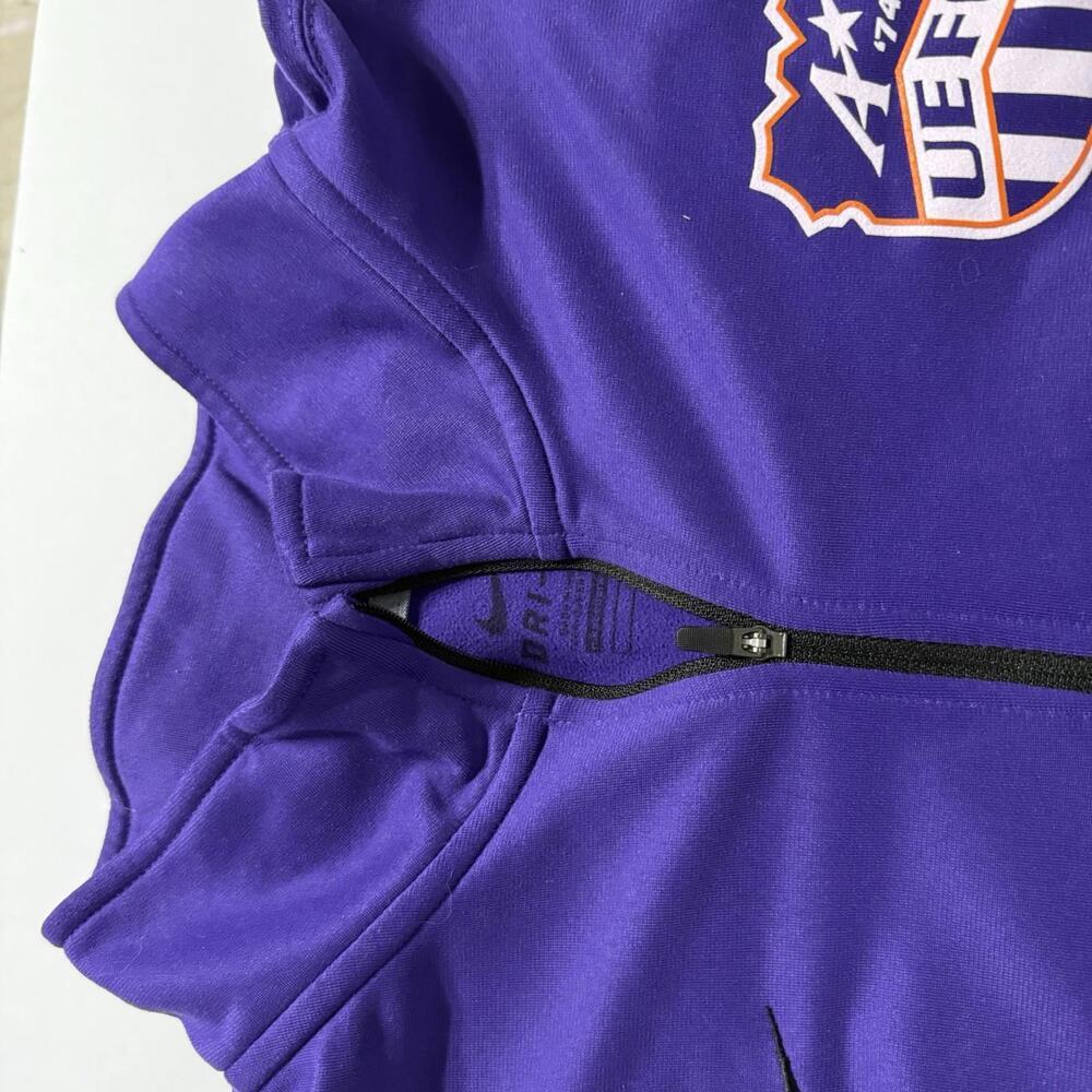Nike Dri-Fit 1/4 Zip Pullover Long Sleeve Purple Style 642039 Size Men’s L - Picture 4 of 8
